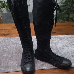 Converse Unisex Black High Lace-Up Boots
